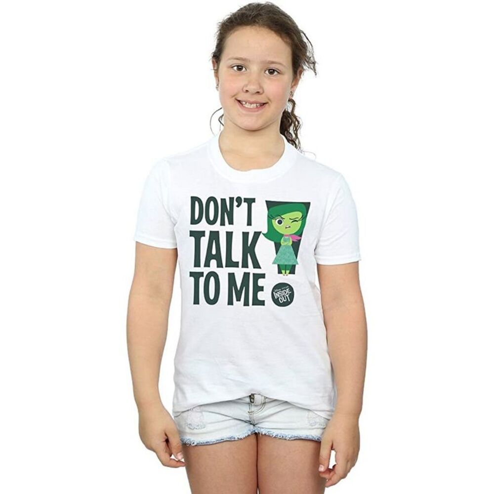 Inside Out Girls Don�'t Talk To Me Cotton T-Shirt / White